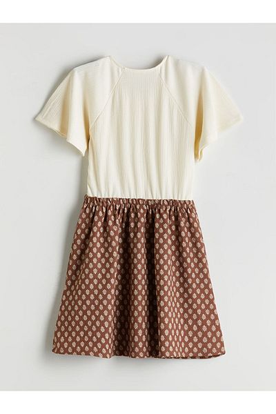 LC Waikiki Lcw Crew Neck Girl's Dress Fast Fashion