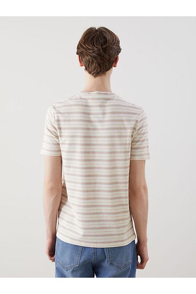 LC Waikiki Νέα σεζόν Crew Neck Striped Ανδρικό Tisort - S5IL52Z8