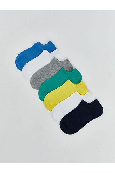LC Waikiki Mixed Basic Boy's Sneaker Socks 7-Piece