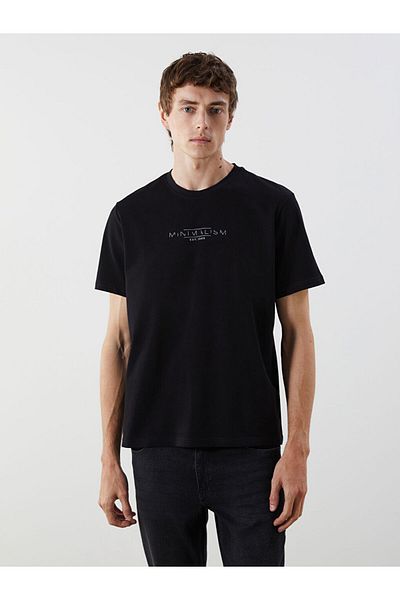 LC Waikiki New Season Crew Neck Printed Combed Cotton Ανδρικό Tisort - S5PO57Z8