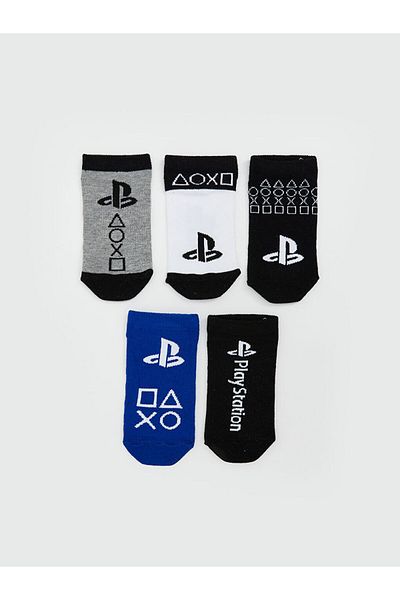 LC Waikiki Чорапи за момчешки ботуши PlayStation с шарки, 5 броя, нов сезон - S5AA66Z4