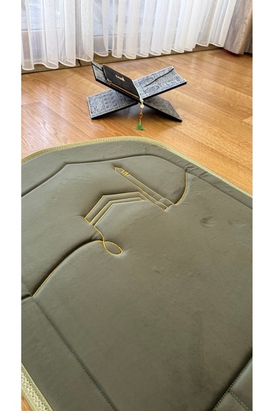 lüks home Kâbe Desenli Süngerli Ortopedik Seccade ( Diz Ağrıtmaz )