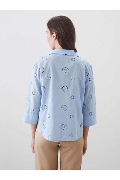 LC Waikiki Cămașă de damă cu broderie ajurata sezon nou - S5ND43Z8