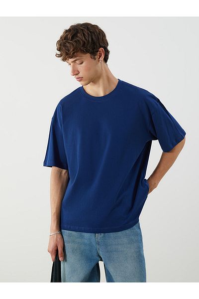 LC Waikiki New Season Crew Neck Combed Cotton Ανδρικό Tisort - S5EJ67Z8
