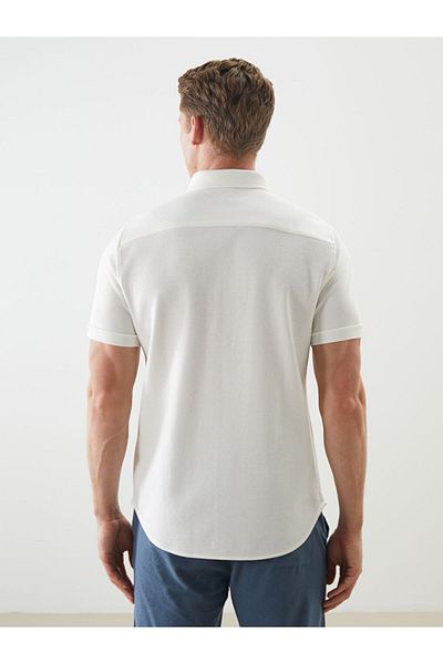 LC Waikiki Ανδρικό πουκάμισο με κοντό μανίκι New Season Regular Fit - S5JO85Z8