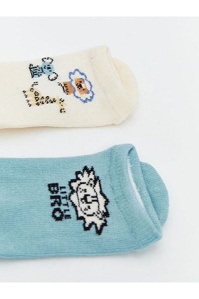 LC Waikiki New Season Printed Boys' Booties Socks 3-Piece - S5L384Z1