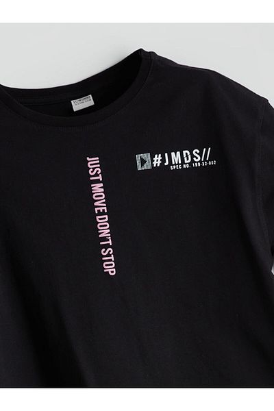 LC Waikiki Tricou Crop pentru fete cu gât crew sezon nou - S5OO33Z4