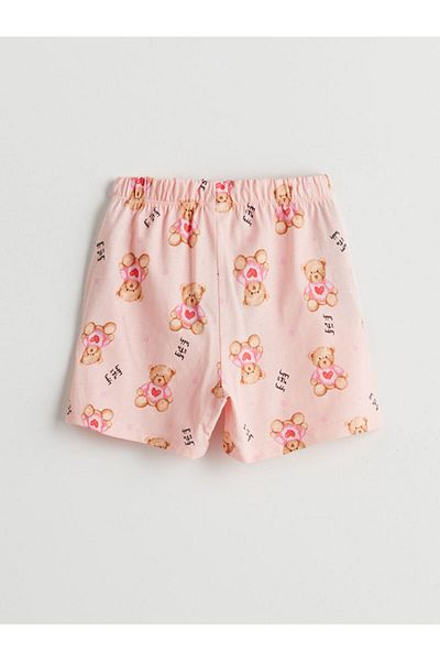 LC Waikiki Νέα σεζόν Cute Bear Printed Girls Σορτς 2 τεμαχίων - S5G842Z1