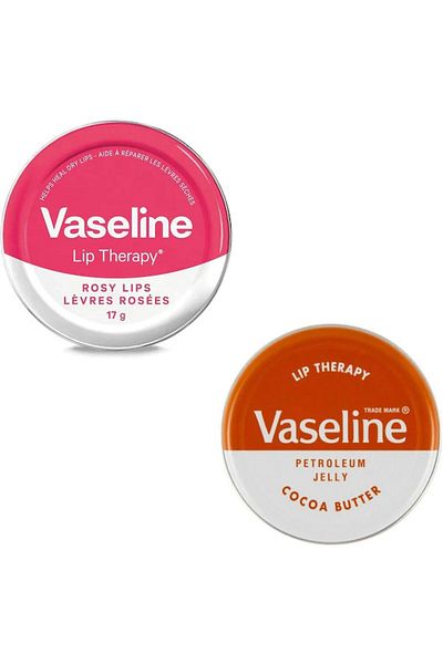 Vaseline Lip Therapy Rose And Cocoa Butter Softening / Moisturizing Lip Cream 20 Gr X2
