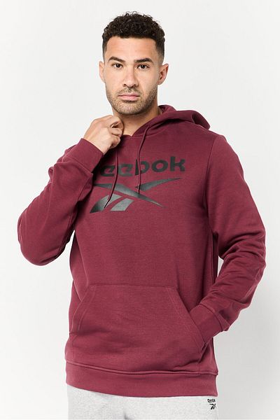 Reebok Men Sportswear Fit Long Sleeves Running Sweatshirt, Maroon