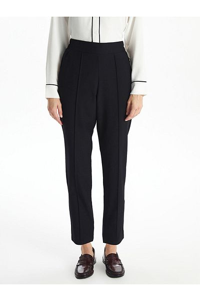 LC Waikiki Pantaloni tip țigară pentru femei cu talie elastică sezon nou - S5G162Z8