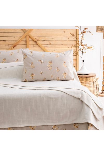 Schafer Home Hera Double Pique Set 4 Pieces-Ecru