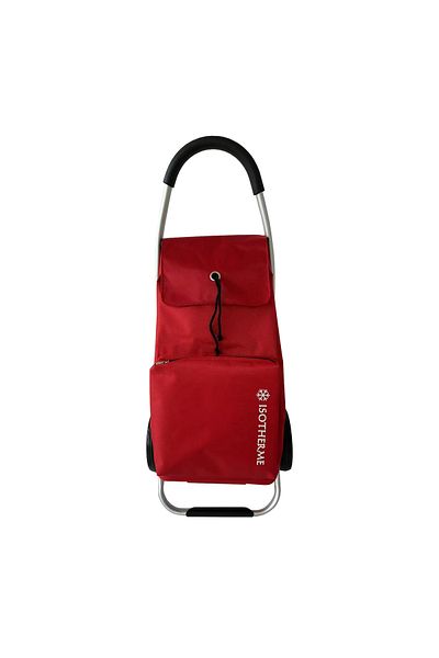 Madisson Shopping Trolley Sw32034a, Nylon 1680d, 102 X 47 X 32 Cm, Insulated Pocket, 2 Wheels, Red