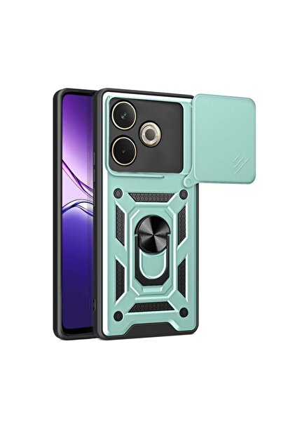 SKYDDAR INNOVATION Θήκη για Oppo A5 Pro 5G / A5 Pro 4G, CamShield, Πράσινη, σετ αυτοκόλλητων