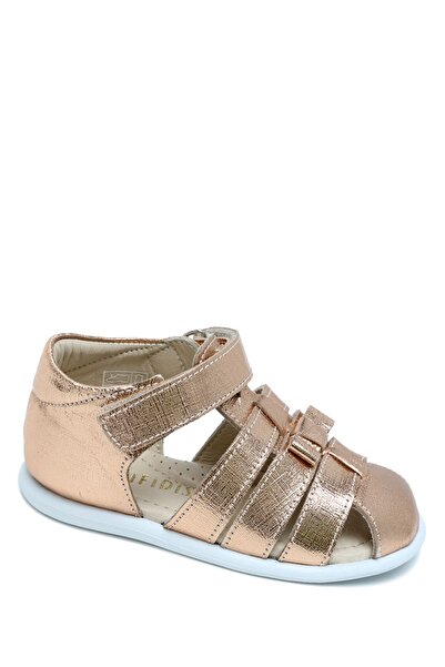 Kifidis S25V016 Kifidis-Kids First Step Girls Leather Shoes 20-25 Rose Gold