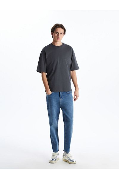 LC Waikiki New Season Crew Neck Combed Cotton Men's T-Shirt - S5Ej67Z8