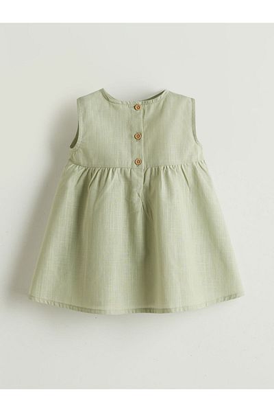 LC Waikiki New Season Crew Neck Basic Baby Girl Dress - S5Lf21Z1