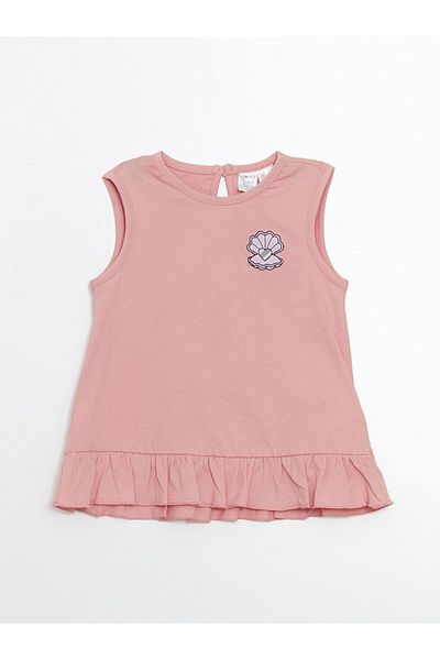 LC Waikiki Crew Neck Baby Girl Blouse and Shorts 2-Piece