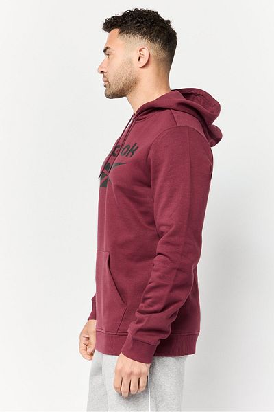 Reebok Men Sportswear Fit Long Sleeves Running Sweatshirt, Maroon