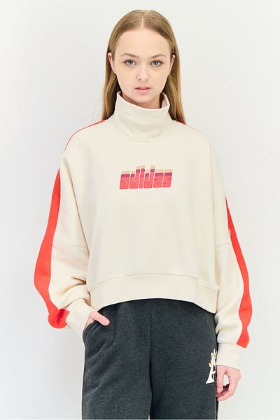 adidas سويت شيرت رياضي نسائي بأكمام طويلة مناسب للأنشطة الخارجية، متعدد الألوان