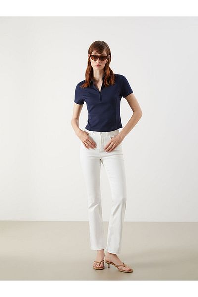 LC Waikiki Jeans White Mars Flare Women's Jean Pants