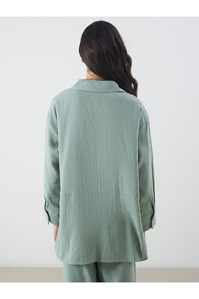 LC Waikiki New Season Oversize Muslin Women's Shirt Tunic - S5Mp99Z8