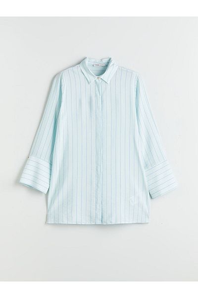 LC Waikiki New Season Striped Women's Shirt Tunic - S5Pj76Z8