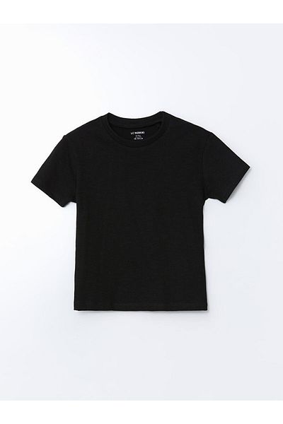 LC Waikiki Sari Crew Neck Basic Boy's T-Shirt