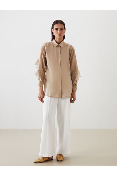 LC Waikiki New Season Ruffled Women's Shirt Tunic - S5Ms09Z8