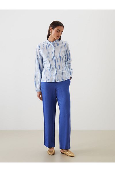 LC Waikiki Pantaloni de damă din in cu talie elastică sezon nou - S5NQ89Z8