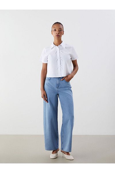 LC Waikiki Pantaloni de damă cu picioare largi de sezon nou - S5QH02Z8