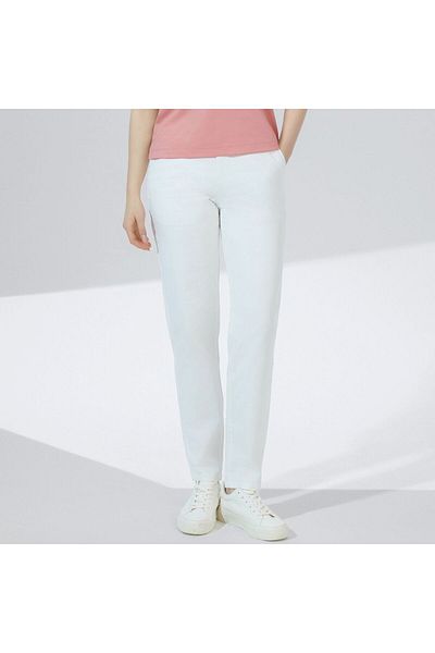 Giordano Women's High Waist Tapered Fit Twill Pants
