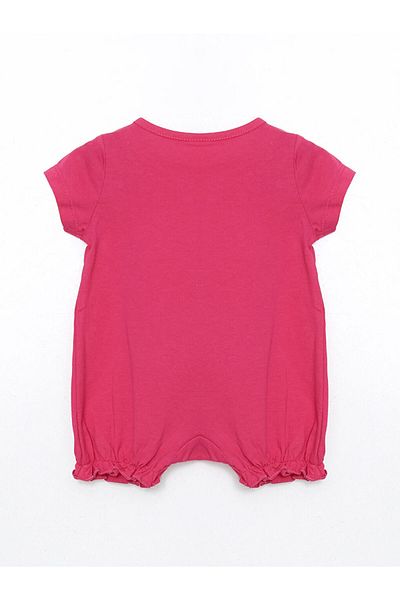 LC Waikiki New Season Crew Neck Printed Baby Girl Jumpsuit - S5L990Z1