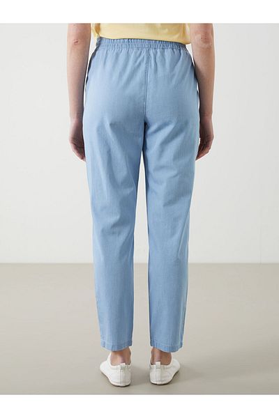 LC Waikiki Pantaloni de damă din denim cu talie elastică Carrot Fit - S5BK60Z8