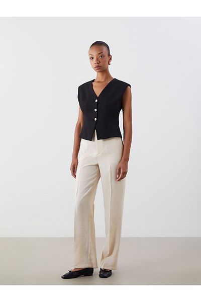 LC Waikiki New Season Modal Blend Women's Pleated Trousers - S5O264Z8