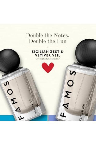 Famos Sicilian Zest Extrait de Parfum 100ml – Unisex Fresh Aquatic Fragrance