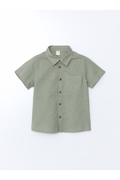 LC Waikiki New Season Basic Pocket Boy's Poplin Shirt - S5Df04Z1