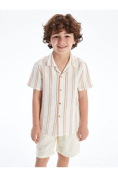 LC Waikiki Cotton Striped Boy's Shirt