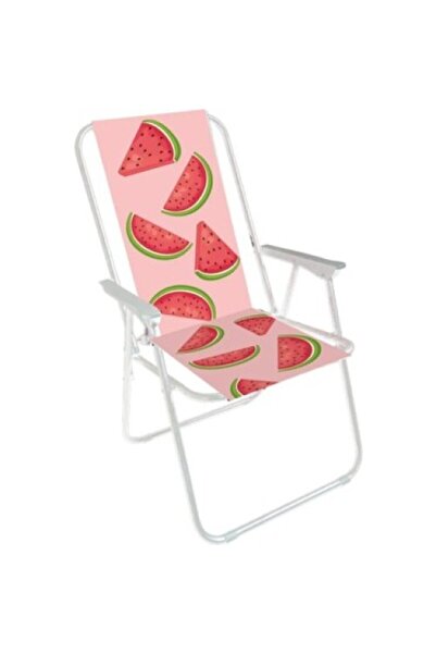 Genel Markalar Renkli Karpuzlu Plaj Sandalyesi | Taşınabilir ve Hafif