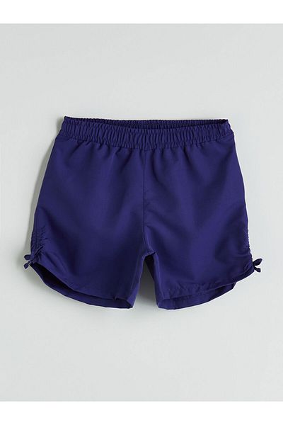 LC Waikiki Orange Elastic Waist Quick Dry Girls' Swim Shorts