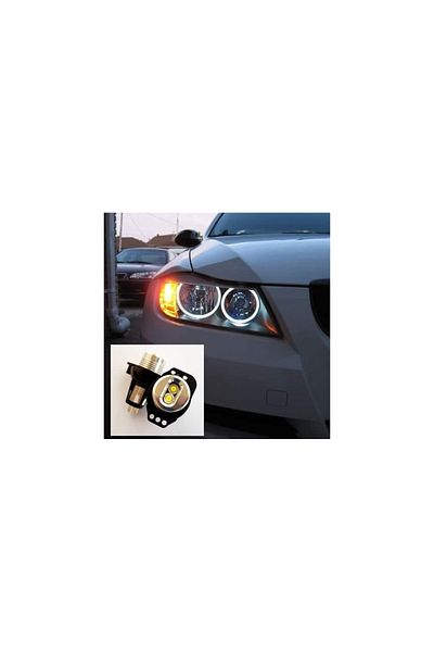 AUTOREY Set of 2 Led Marker Angel Eyes Bulbs 20W DRL Canbus Compatible BMW E90 E91 Non-facelift 2005-08