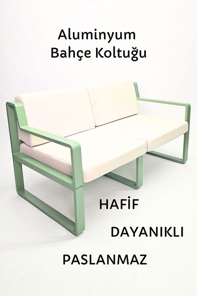 Forada Home & Style Bahçe Koltuğu İkili Alüminyum