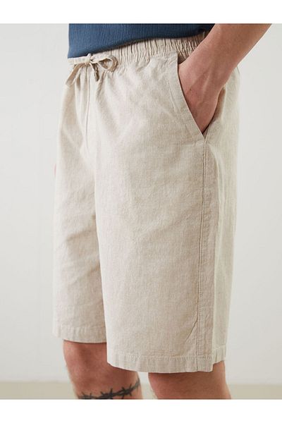 LC Waikiki Ανδρικό σορτς New Season Comfortable Fit Λινό Μικτό - S5FQ93Z8