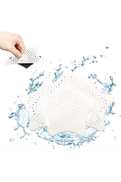 eymenx Enxinyi sink/shower filter set of 4, silicone, white, 13 x 13 cm