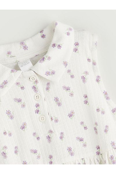 LC Waikiki New Season Crew Neck Floral Girl's Dress - S5Nr51Z1