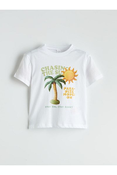 LC Waikiki New Season Crew Neck Printed Boys T-Shirt - S5Pm31Z1