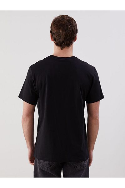LC Waikiki New Season Crew Neck Κοντό μανίκι εμπριμέ χτενισμένο βαμβακερό ανδρικό Tisort - S5IQ59Z8