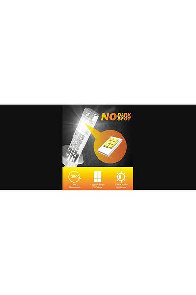 AUTOREY Set of 2 LED bulbs H8 / H11, 55W, cold white light, 16,000 Lumens, Without cable