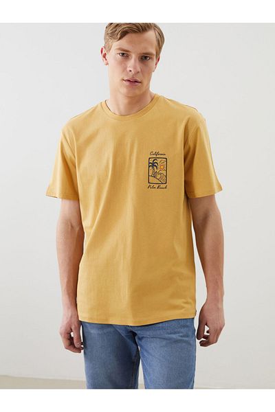 LC Waikiki Ανδρικό Tisort με στάμπα Crew Neck New Season - S5KO99Z8