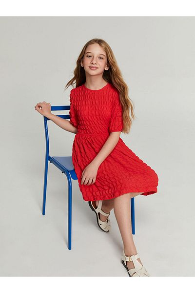 LC Waikiki Crew Neck Girl's Dress